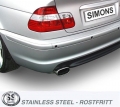 Koncový tlumič výfuku Simons BMW E46 sedan/coupe/kombi 316i/318i (98-05)