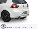 Koncový tlumič výfuku Simons VW Golf 5 1.4TSi/1.8TFSi/2.0TSi vč. GTi/ED30 (03-10) - homologace