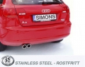 Catback výfuk Simons Audi A3 8PA Quattro Sportback 1.8/2.0 TFSi (05-13)