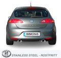 Catback výfuk Simons Seat Leon 1P 2.0TFSi/TSi vč. Cupra (05-12) - homologace