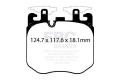 Přední brzdové destičky EBC Yellowstuff pro BMW třmeny 374x36mm