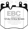 Přední brzdové destičky EBC Bluestuff NDX pro BMW třmeny 374x36mm