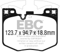 Přední brzdové destičky EBC Ultimax pro BMW třmeny 348x36mm