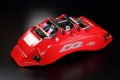 Přední brzdový kit D2 Racing pro Subaru Impreza STi GDF (05-07), 6-pístkové brzdiče, plovoucí kotouče 356x32mm