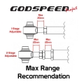 Rear Lower Control Arms Godspeed Project Mitsubishi Lancer Evo 7/8/9