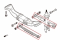 Rear Lateral Arms Kit Hardrace Alfa Romeo 156 (97-07) - pilowball