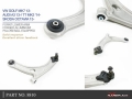 Front Lower Arms Hardrace VW Golf 7 5G včetně R (14-) - pilowball