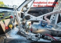 Hydraulická ruční brzda HPP - vertikální (s brzd. válcem a aretací) - se štelováním sklonu - neo chrome