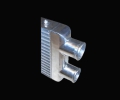 Intercooler FMIC 640 x 300 x 76mm (450 x 300 x 76mm) - výstupy 76mm