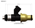 Benzínový vstřikovač Injector Dynamics ID2000-48-11 - 2225cc
