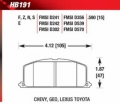 Brzdové destičky přední Hawk Toyota Starlet 1.3 Turbo EP82 (90-95)/EP91 (95-99)