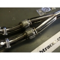 Downpipes se sportovními katalyzátory včetně Y pipe Knight Racer Nissan GT-R R35
