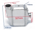 Aftercooler 327 x 308 x 116mm - výstupy 76mm