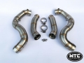 Downpipes s náhradami katalyzátorů MTC Motorsport Mercedes C-Klasse W205 C63 / C63S AMG 4.0 Turbo V8 (15-)
