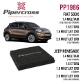 Sportovní vzduchový filtr (vložka filtru) Pipercross na Jeep Renegade 1.4 MultiAir 140PS (07/14-)