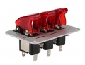 Startovací panel hliníkový - 3x přepínač kill switch