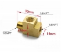 Adaptér Téčko přívodní vedení oleje 3x 1/8-NPT