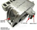Podložky ProRacing pro zvednutí motoru o 15mm - VAG platforma Mk4 1.8T/1.9TDi/2.0/VR6