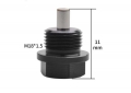 Magnetický výpustný šroub M18x1.5 - délka závitu 11mm