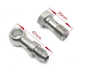 Adaptér přívodní vedení oleje Mitsubishi TD025 / TD025L / TD04 M10x1.0 s restriktorem 1,5mm