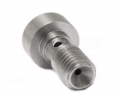 Adaptér přívodní vedení oleje Mitsubishi, Subaru TF035JM / TD04L / TD05H / IHI VF30 / VF35 / VF37 / VF38 / VF39 / VF40 / VF41 / VF43 M10x1.5 s restriktorem 1,8mm