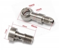 Adaptér přívodní vedení oleje Mitsubishi, Subaru TF035JM / TD04L / TD05H / IHI VF30 / VF35 / VF37 / VF38 / VF39 / VF40 / VF41 / VF43 M10x1.5 s restriktorem 1,8mm