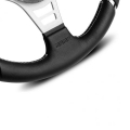 Volant Momo Millenium Sport 350mm - černý/stříbrný - kůže