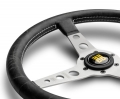 Volant Momo Heritage Line Prototipo 350mm - černý/stříbrný - kůže