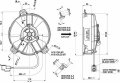 Vysoce výkonný ventilátor Spal - sací, průměr 130mm