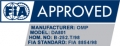 Bezpečnostní pás OMP First 4-bodový červený - karabina (FIA homologace)