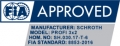 Bezpečnostní pás Schroth Profi 3x2 6-bodový černý - karabina (FIA homologace)