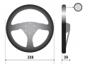 Volant Sparco R323 330mm - černý/černý - semiš