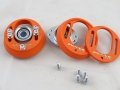 Přední horní uložení tlumičů (Pillowball Top Mounts) Silver Project VW Golf 2/3 / Jetta 2 / Corrado 53i / Passat 35i / Vento - -15mm