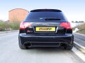 Catback výfuk Milltek Audi RS4 B7 4.2 V8 Sedan/Avant/Cabrio (06-08) - verze s rezonátory bez klapek - koncovky černé