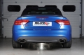 Catback výfuk Milltek Audi S5 B8 Coupe/Cabriolet 3.0 TFSI S-tronic (09-11) - verze bez rezonátoru Race - koncovky černé Oval