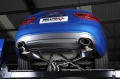 Catback výfuk Milltek Audi S5 B8 Coupe/Cabriolet 3.0 TFSI S-tronic (09-11) - verze bez rezonátoru Race - koncovky černé Oval