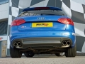 Catback výfuk Milltek Audi S4 B8 3.0 V6 Supercharged (09-12) - verze s klapkami - koncovky černé Oval