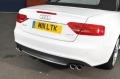 Catback výfuk Milltek Audi A5 Cabriolet 2.0 TFSI 2WD/Quattro manual (09-16) - koncovky leštěné Quad (homologace)