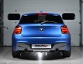 Zadní tlumiče výfuku Milltek BMW 1-Series F20 / F21 M 135i 3/5dv. (12-) - silniční verze - koncovky černé (homologace)