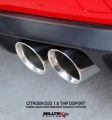 Catback výfuk Milltek Citroen DS3 1.6 THP 16V DSport (10-) - verze bez rezonátoru - koncovky leštěné