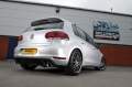 Catback výfuk Milltek VW Golf 6 GTi 2.0 TFSI 210PS (09-13) - verze s rezonátorem - koncovky leštěné 100mm GT
