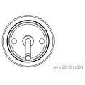 Interní wastegate Tial Sport MV-I 2.5 - univerzální