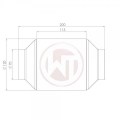 Sportovní tuningový katalyzátor Wagner Tuning 120 x 200mm (100 článků) - 70mm (norma Euro 6)