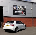 Catback výfuk Milltek Audi A3 8V 2.0 TDI 150PS 2WD MQB (13-) - verze s rezonátorem - koncovka černá (homologace)