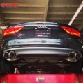 Catback výfuk Milltek Audi S7 Sportback 4.0 TFSI Quattro S tronic (12-) - verze s rezonátorem s klapkami - koncovky černé