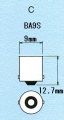 LED parkovací světla 1895 / BA9S / T4W modré