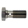 Průtokový šroub na banjo M10 x 1,25 - délka 24mm - nerezový