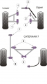 Silentbloky Powerflex Caterham 7 (DeDion Without Watts Linkage) Large Lower Wishbone Bush 1/2 Bore (1)