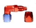 Fitinka koleno 90° D-06 (AN6) 9/16x18-UNF - cutter-system - šroubovací (zesílená s ostrým úhlem)