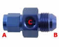 Adaptér na senzor D-10 (AN10) 7/8x14-UNF - D-10 (AN10) 7/8x14-UNF > 1/8-NPT - samec-samice